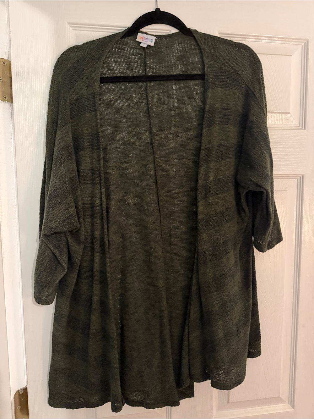LuLaRoe Olive Green Open Front Cardigan